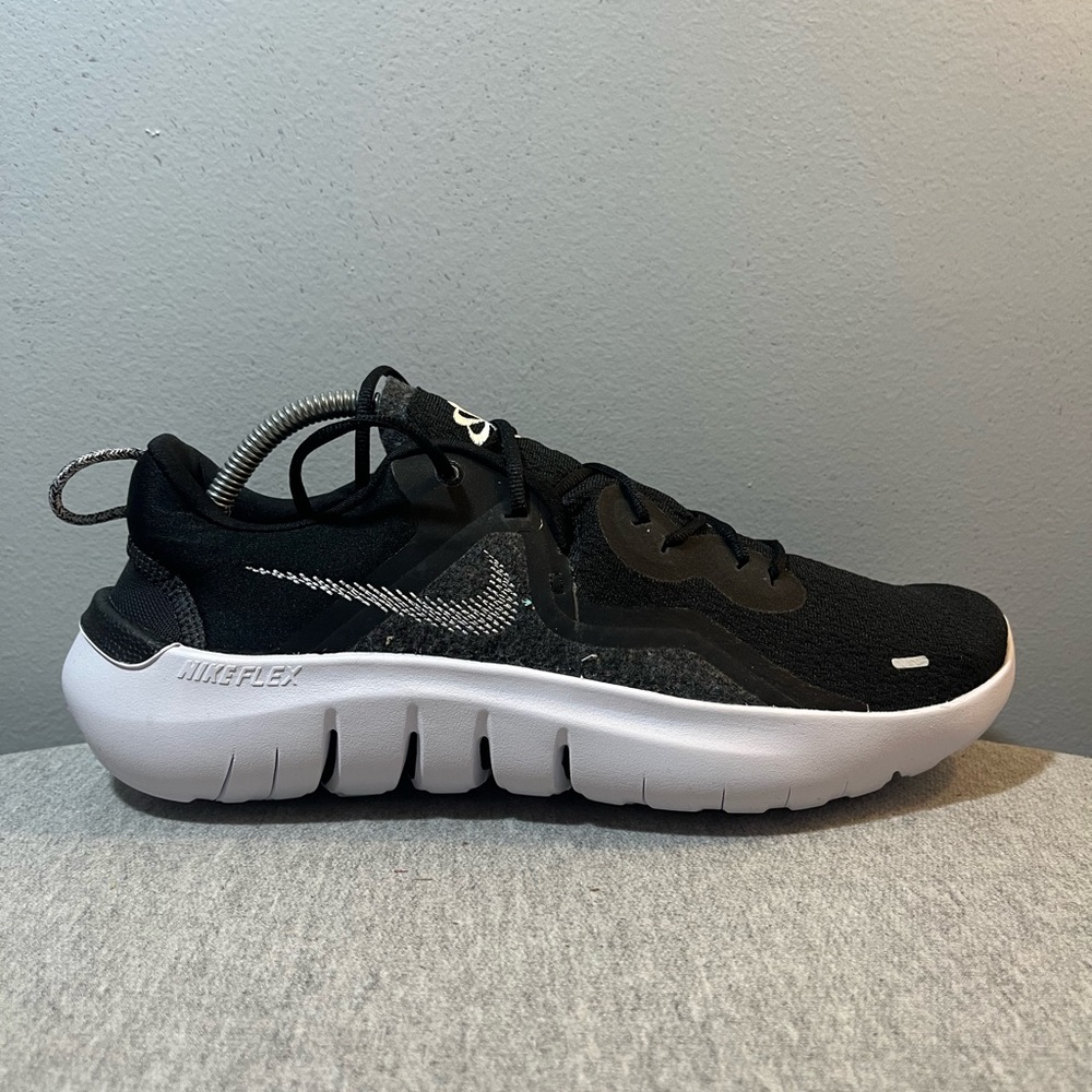 Nike Flex 2021 RN Black White Smoke Grey Mens Running Shoes Size 11.5 CW3408-002